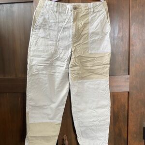 Banana Republic women’s Two-Tone trendy farmhouse khaki pants 8